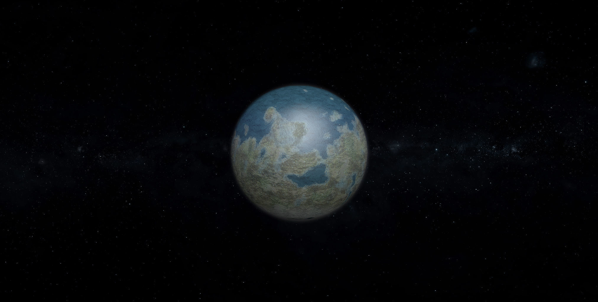 Alien Planet 03 Low-poly 3D model_2