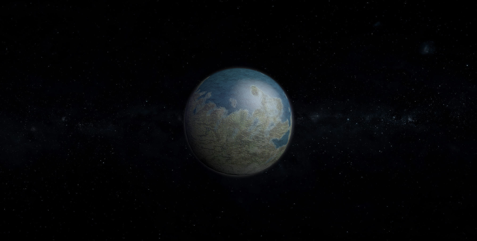 Alien Planet 03 Low-poly 3D model_3