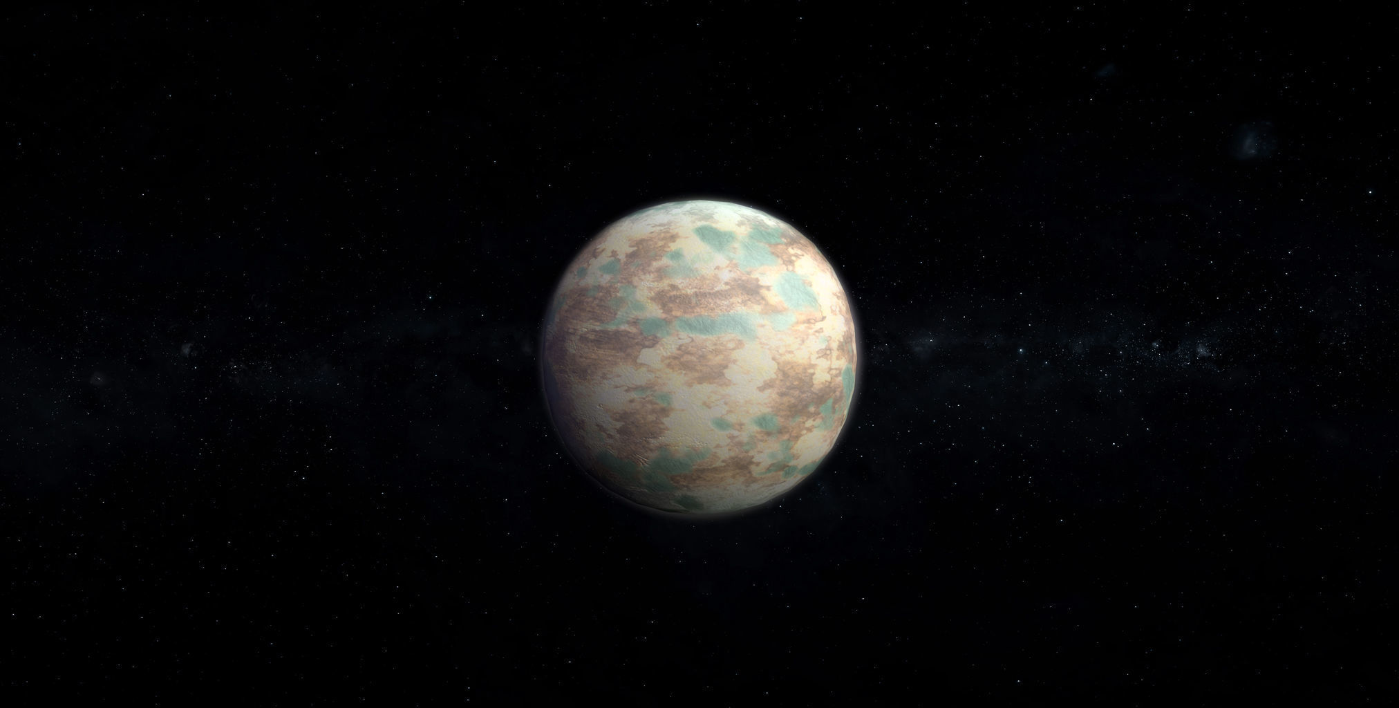 Alien Planet 02 Low-poly 3D model_3