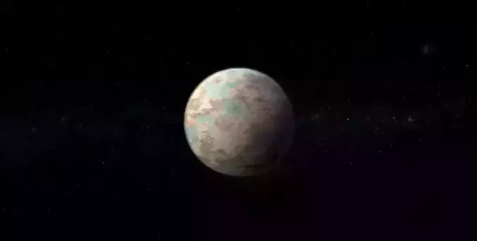Alien Planet 02 Low-poly 3D model