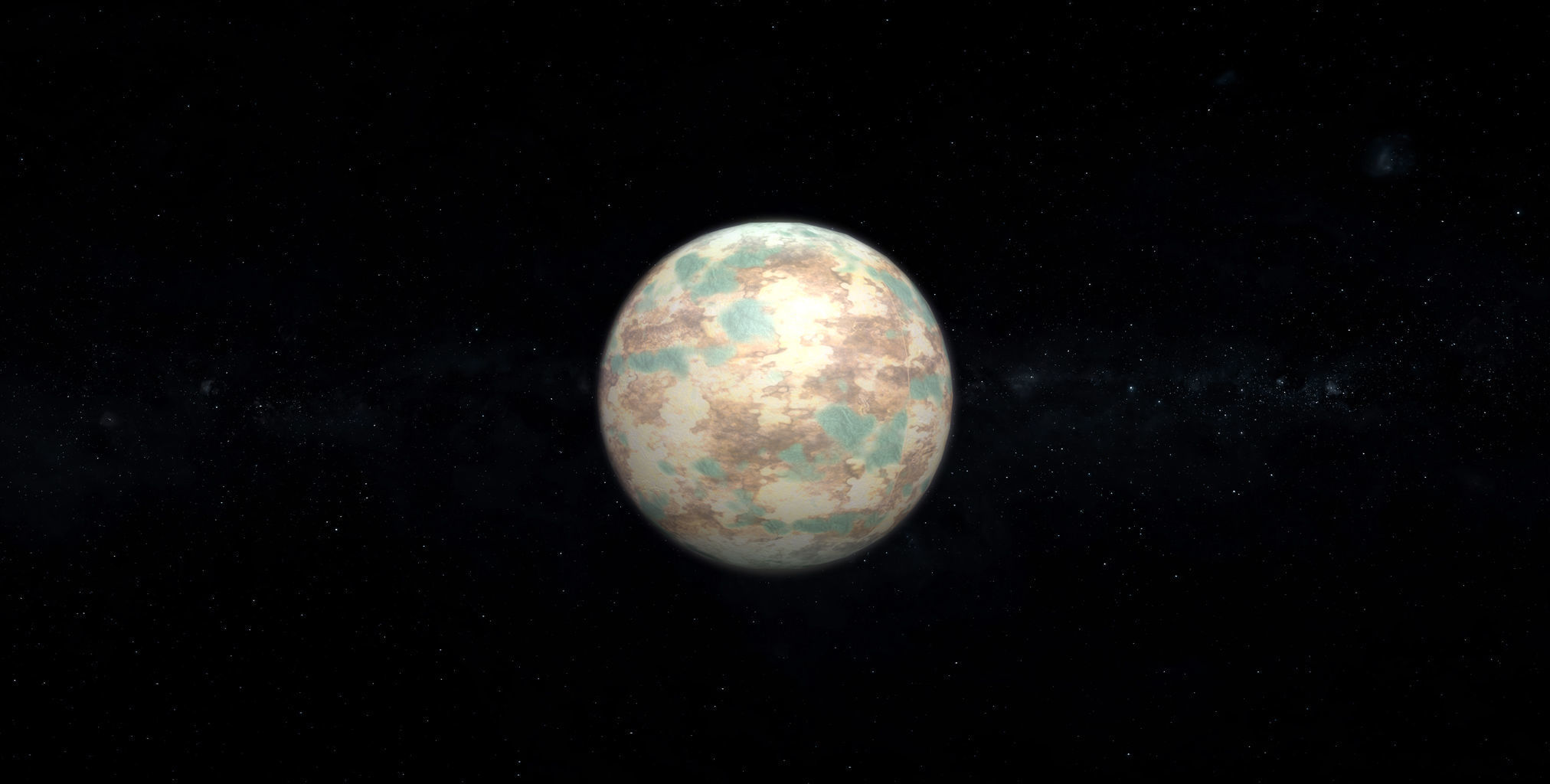 Alien Planet 02 Low-poly 3D model_2