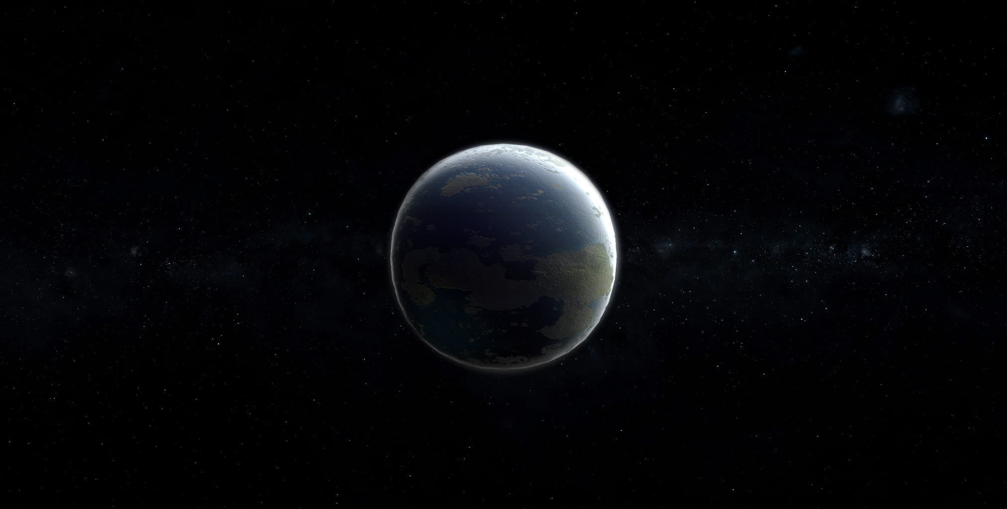 Alien Planet 01 Low-poly 3D model_5