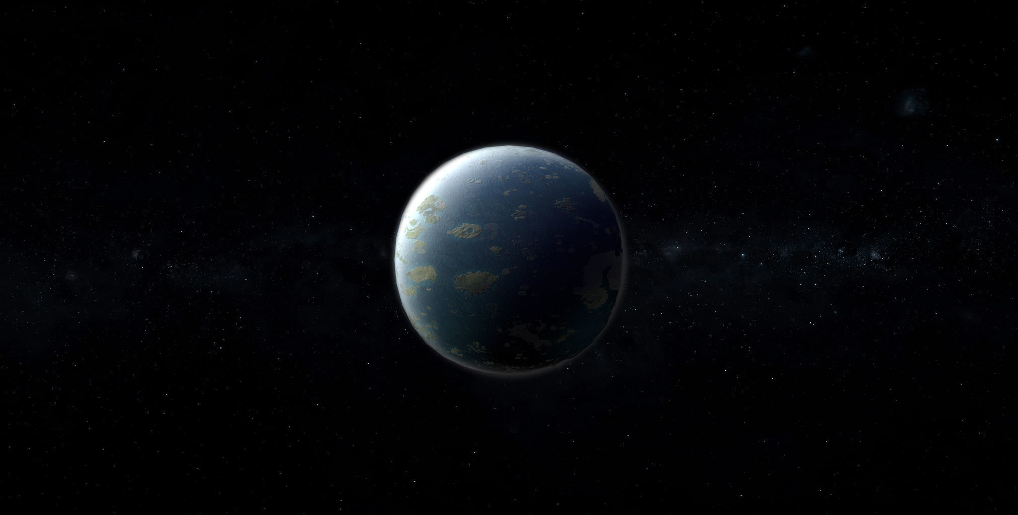 Alien Planet 01 Low-poly 3D model_7