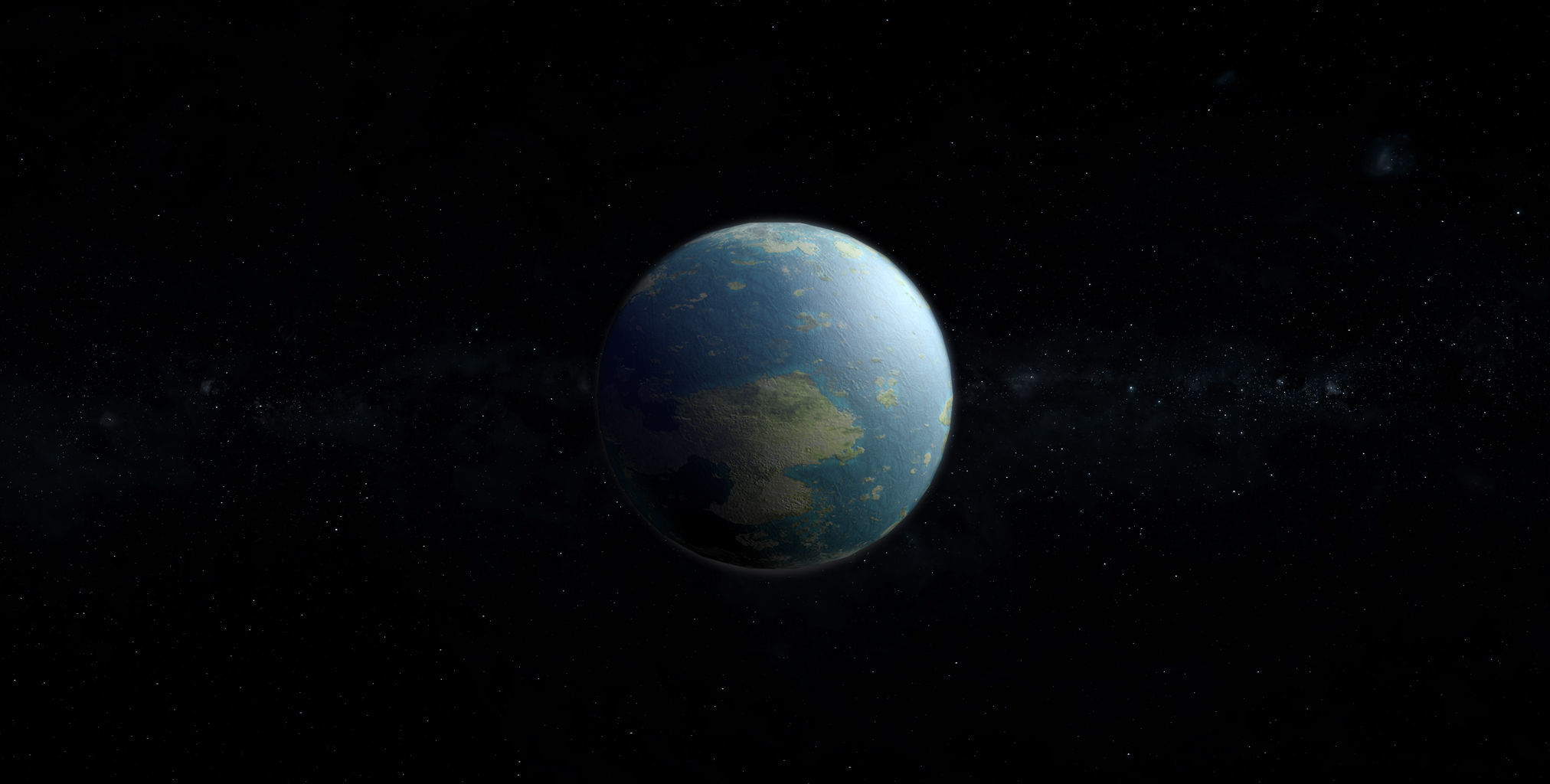 Alien Planet 01 Low-poly 3D model_4