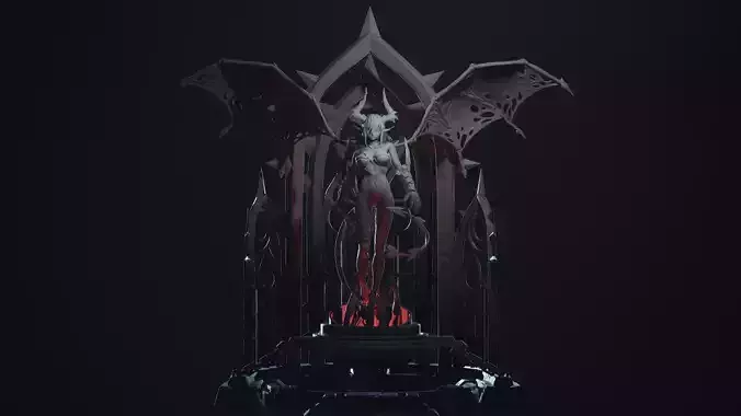 Demon Girl 3D print model