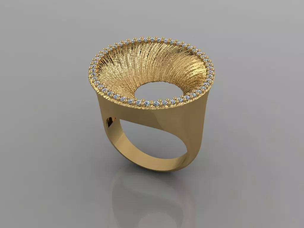 - Diamond ring 3D print model