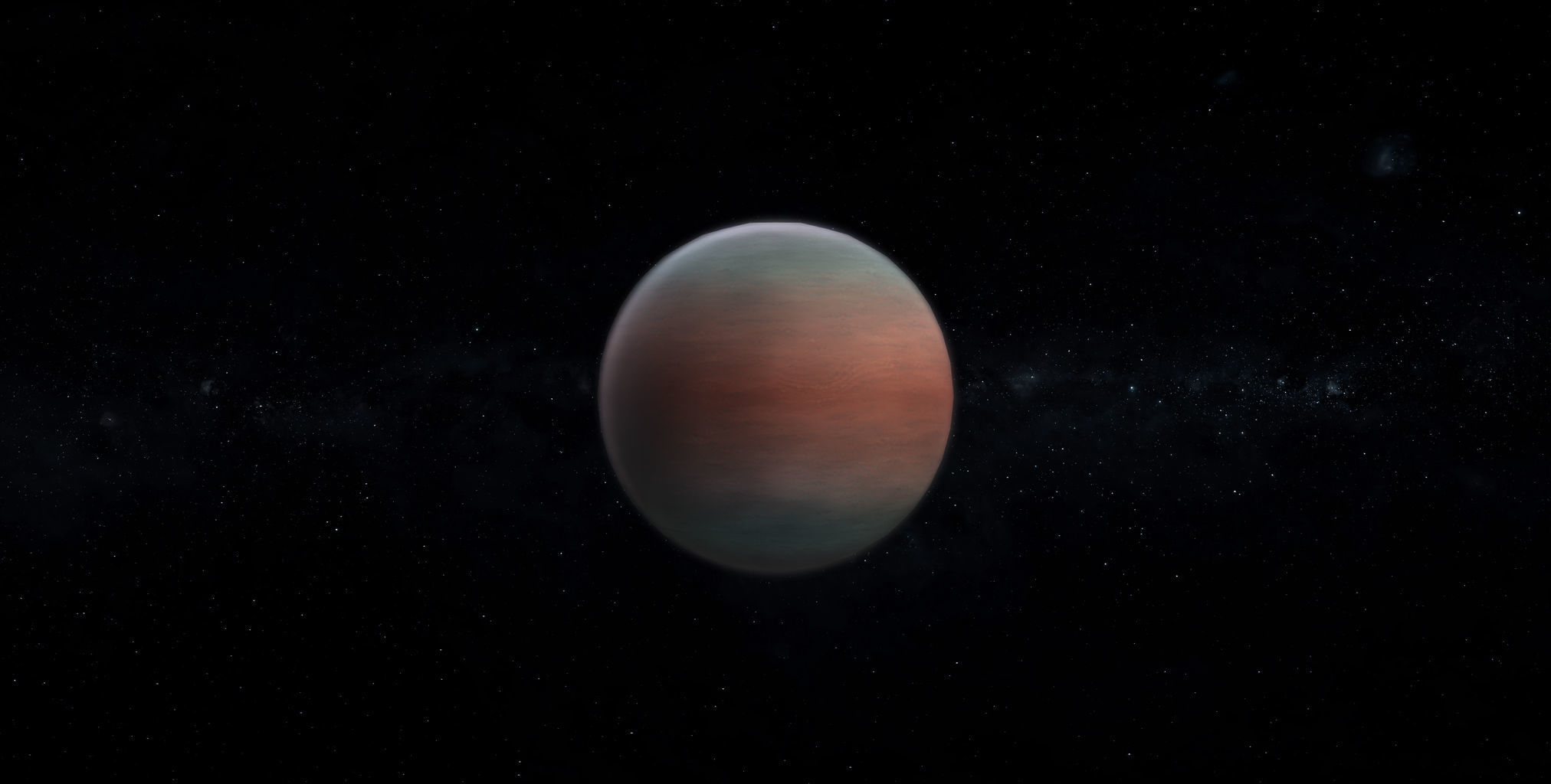 Gas Giant Alien Planet 02 Low-poly 3D model_4
