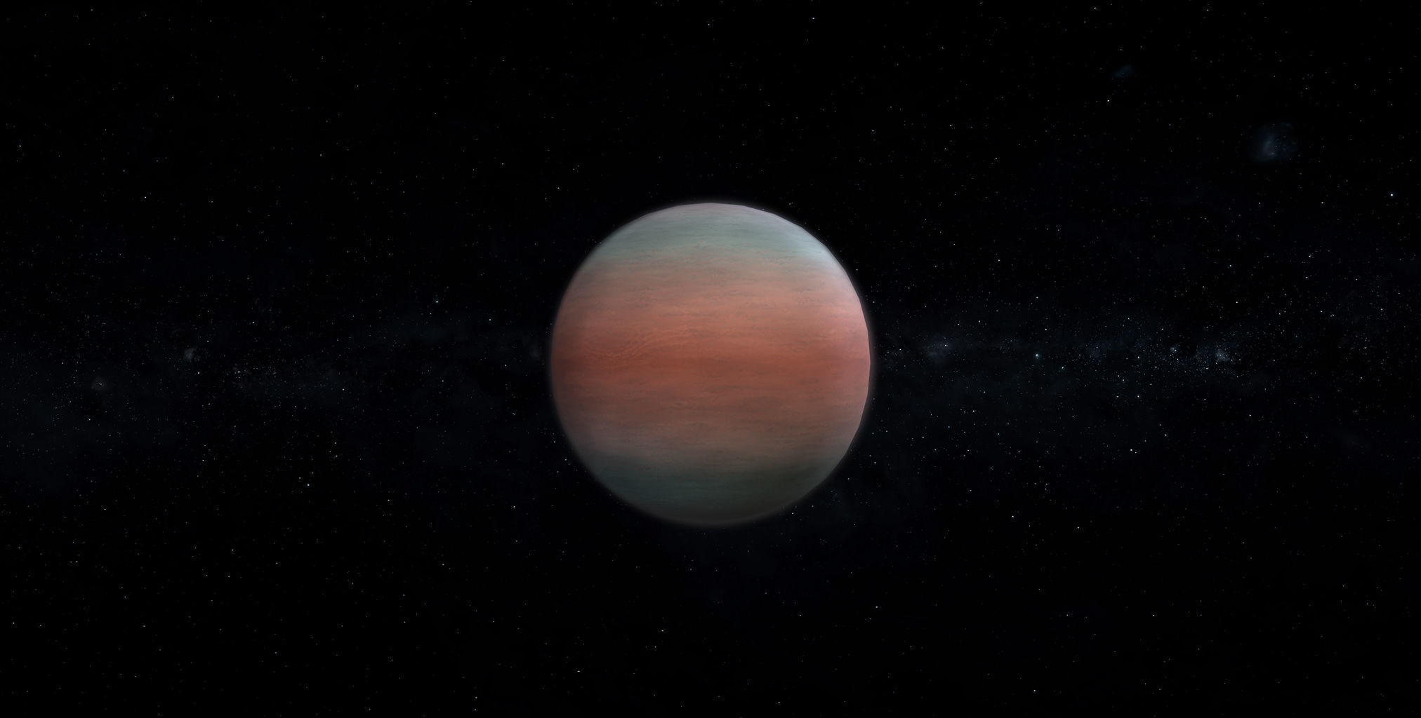 Gas Giant Alien Planet 02 Low-poly 3D model_3