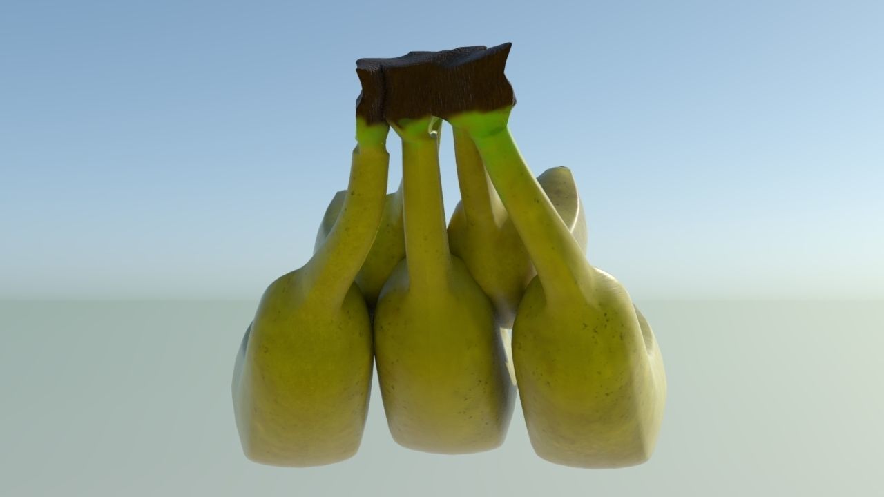 Banana bananas 3D model_1