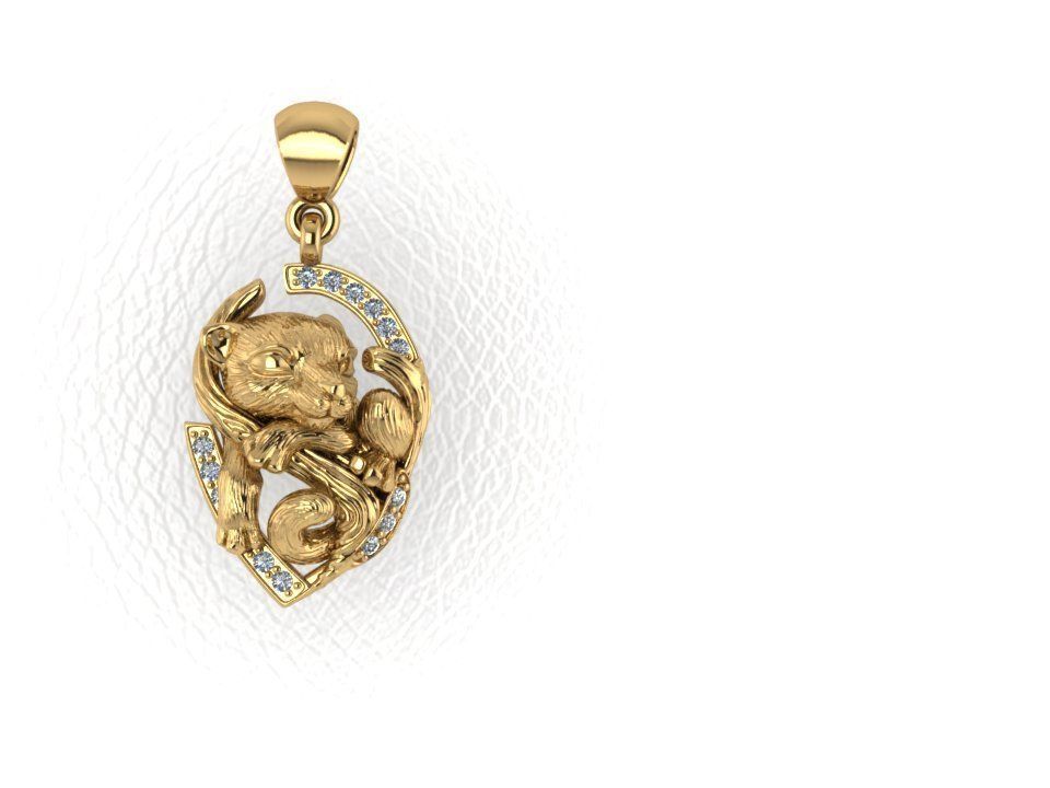 Pendant 4 Cat Tiger 3D print model_6