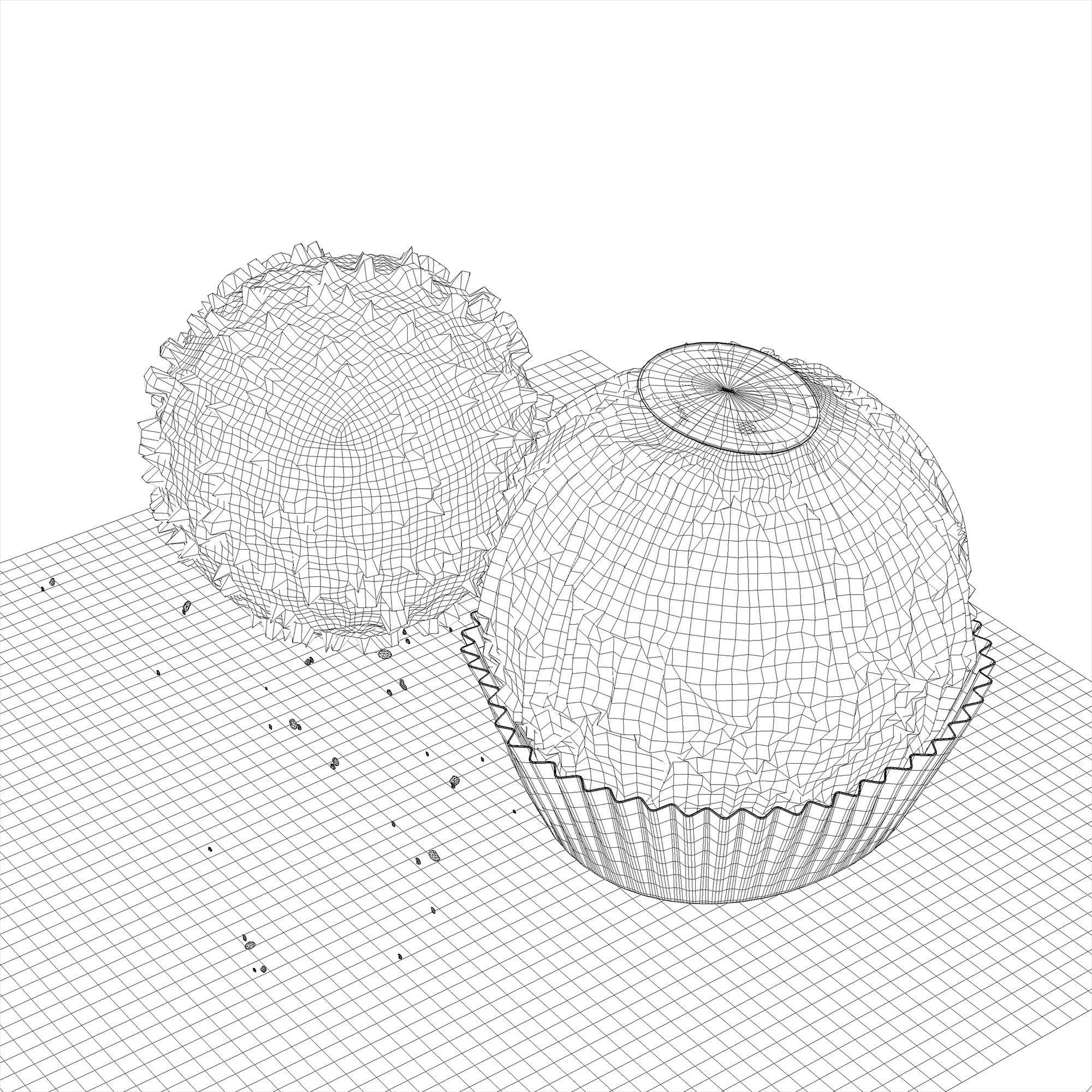 Ferrero Chocolate with Package 3D model_8