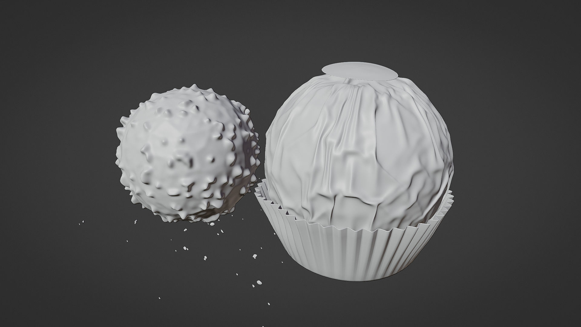 Ferrero Chocolate with Package 3D model_7