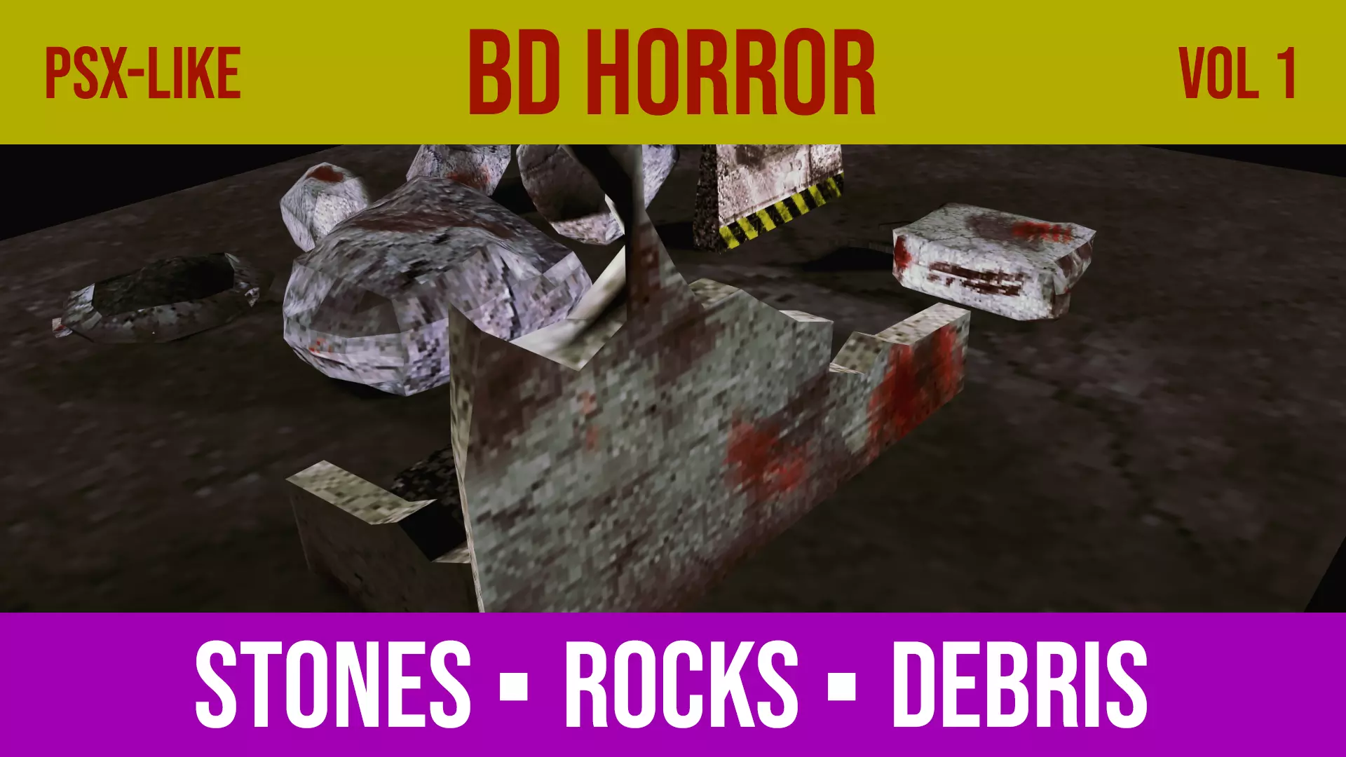 BD Horror Retrostyle PSX - Collection Vol 1 - Legacy Product Low-poly 3D model_0