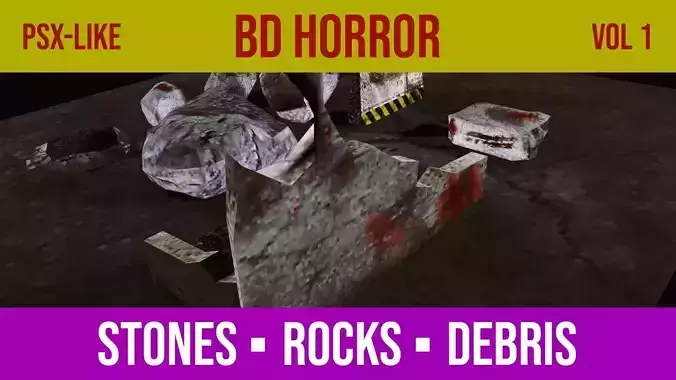 BD Horror Retrostyle PSX - Collection Vol 1 - Legacy Product Low-poly 3D model
