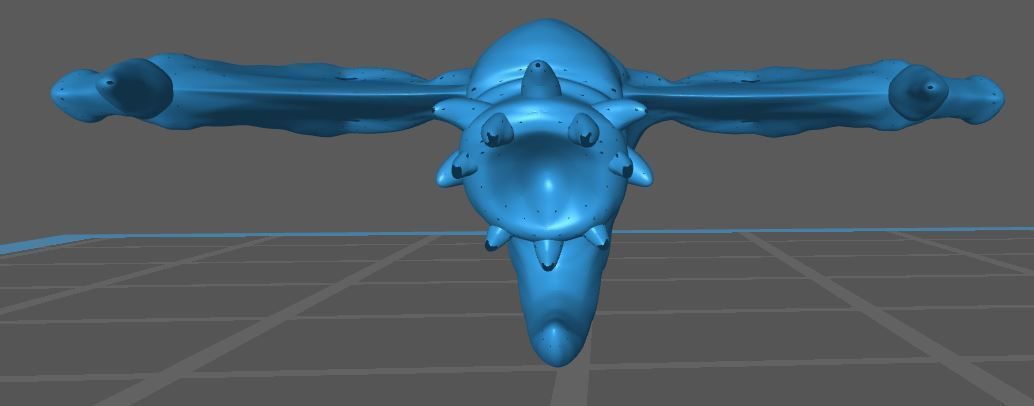 Scourge creature with claws and teeth 3D print model_2