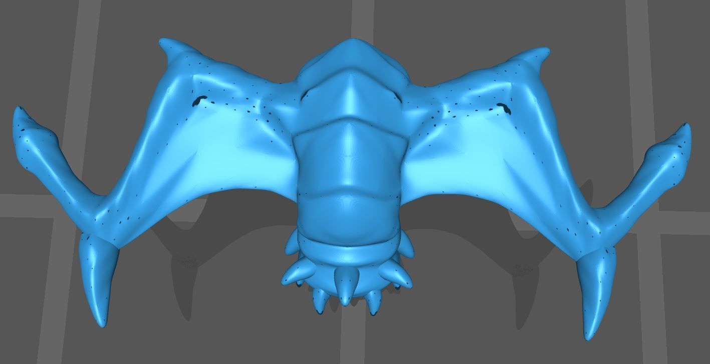 Scourge creature with claws and teeth 3D print model_3