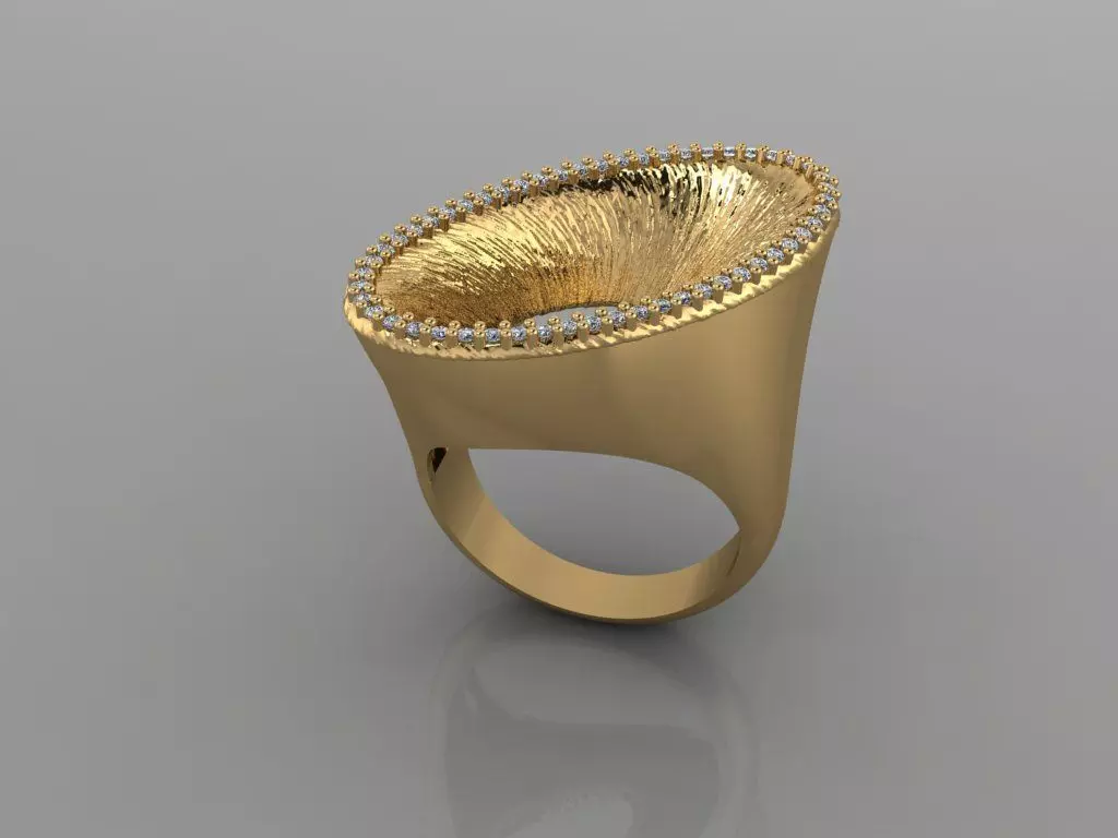 - Diamond ring 3D print model_0