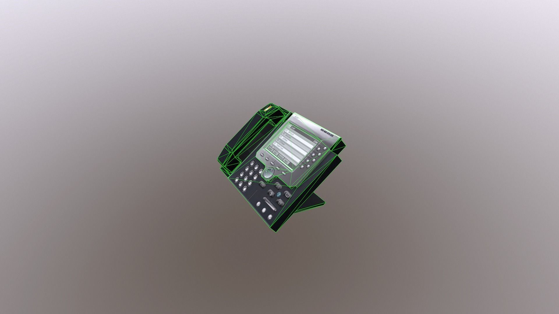 Office Phone - Lowpoly Game Ready Low-poly 3D model_5