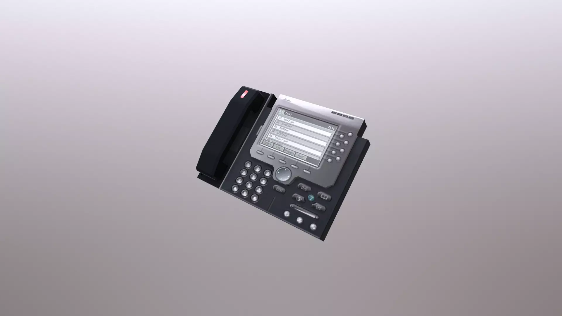 Office Phone - Lowpoly Game Ready Low-poly 3D model_0