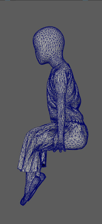 Mannequin Child Female - E 3D model_6