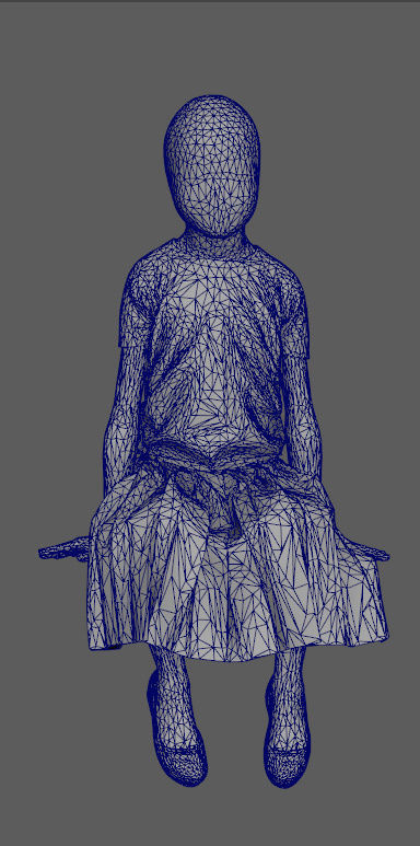 Mannequin Child Female - E 3D model_7