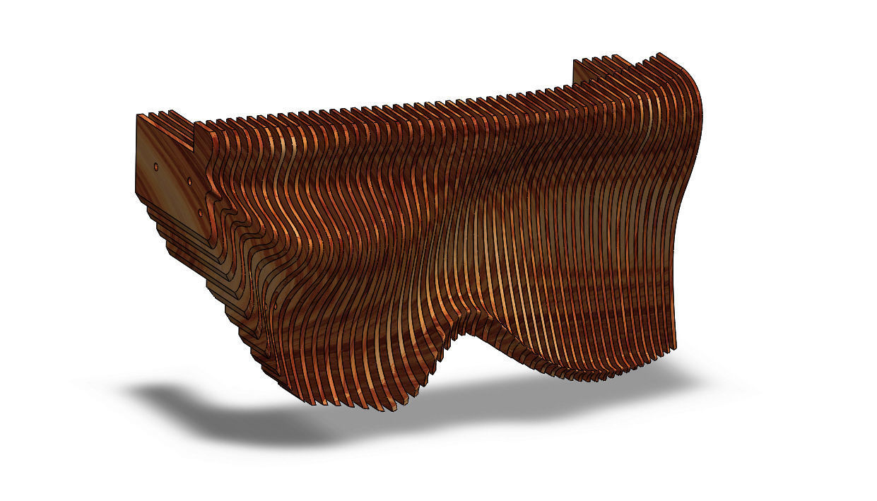 Parametric Reception V  3D model_7