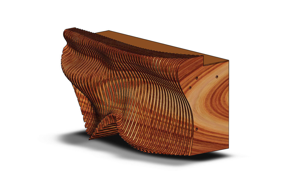 Parametric Reception V  3D model_8