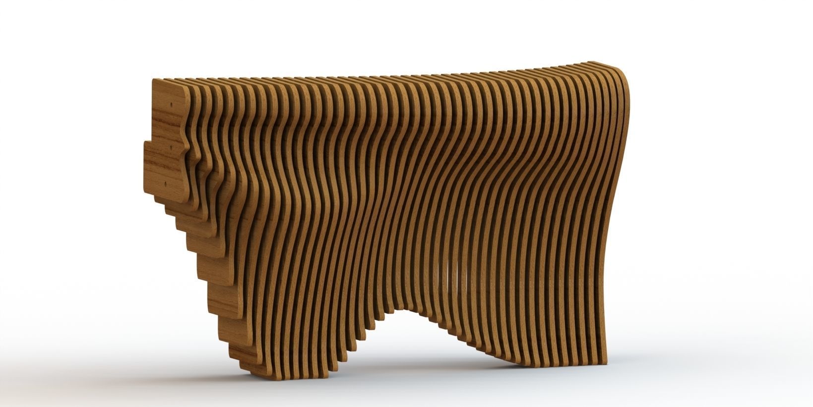 Parametric Reception V  3D model_5