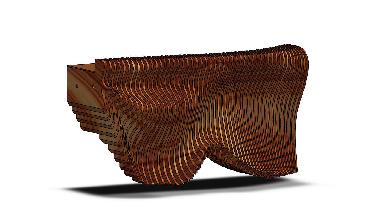 Parametric Reception V  3D model_9