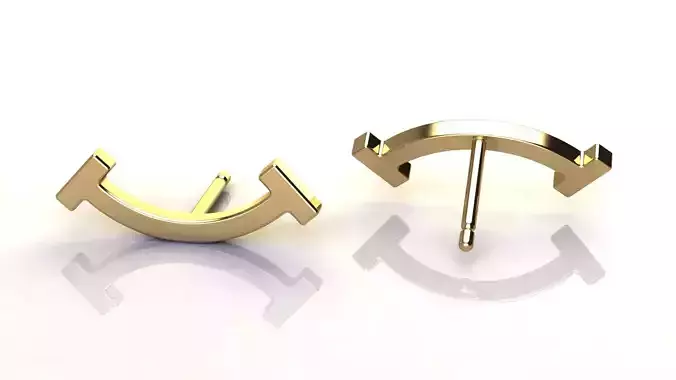 T Smile Earrings