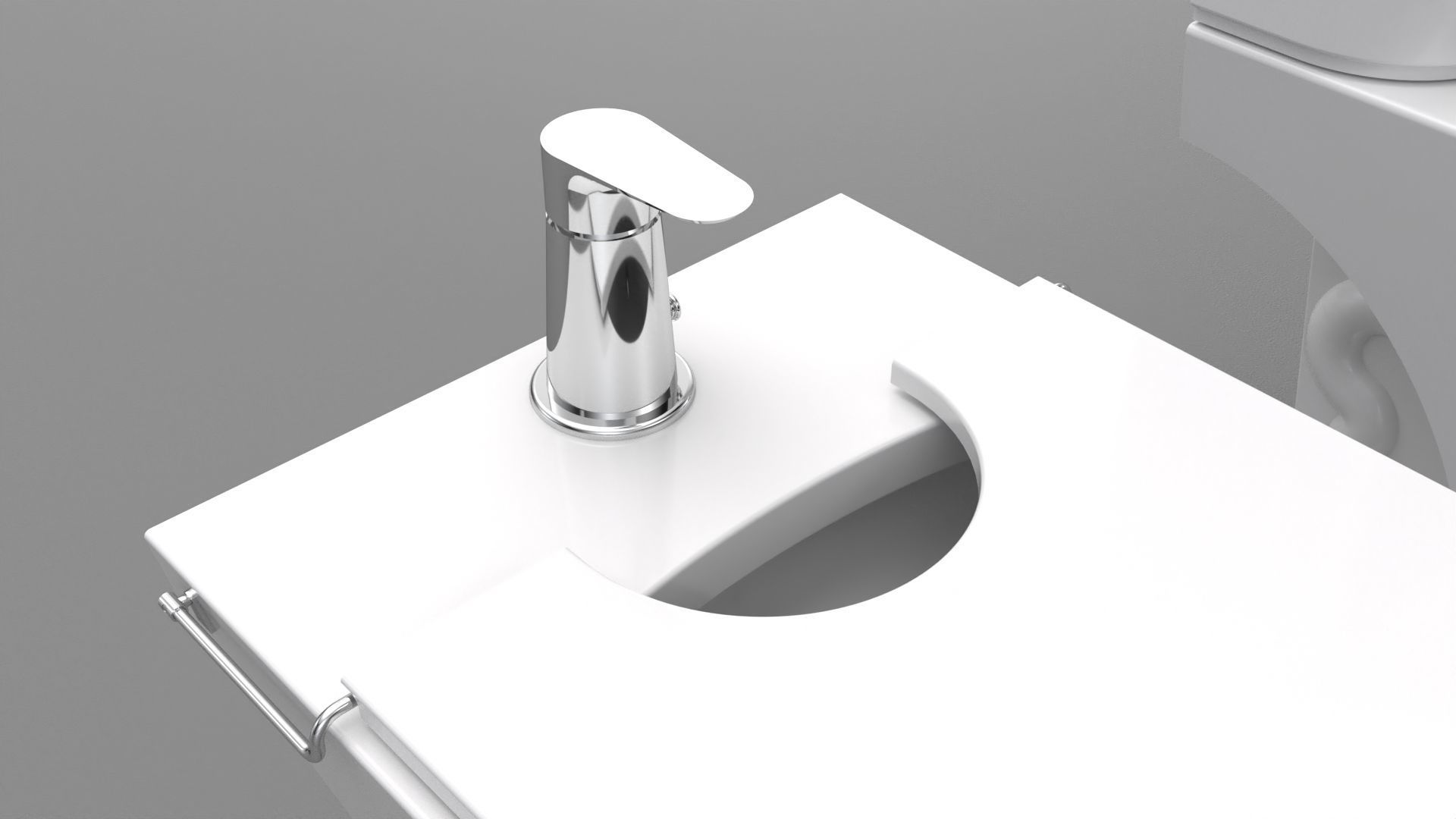 Toilet set two toilets 3D model_3