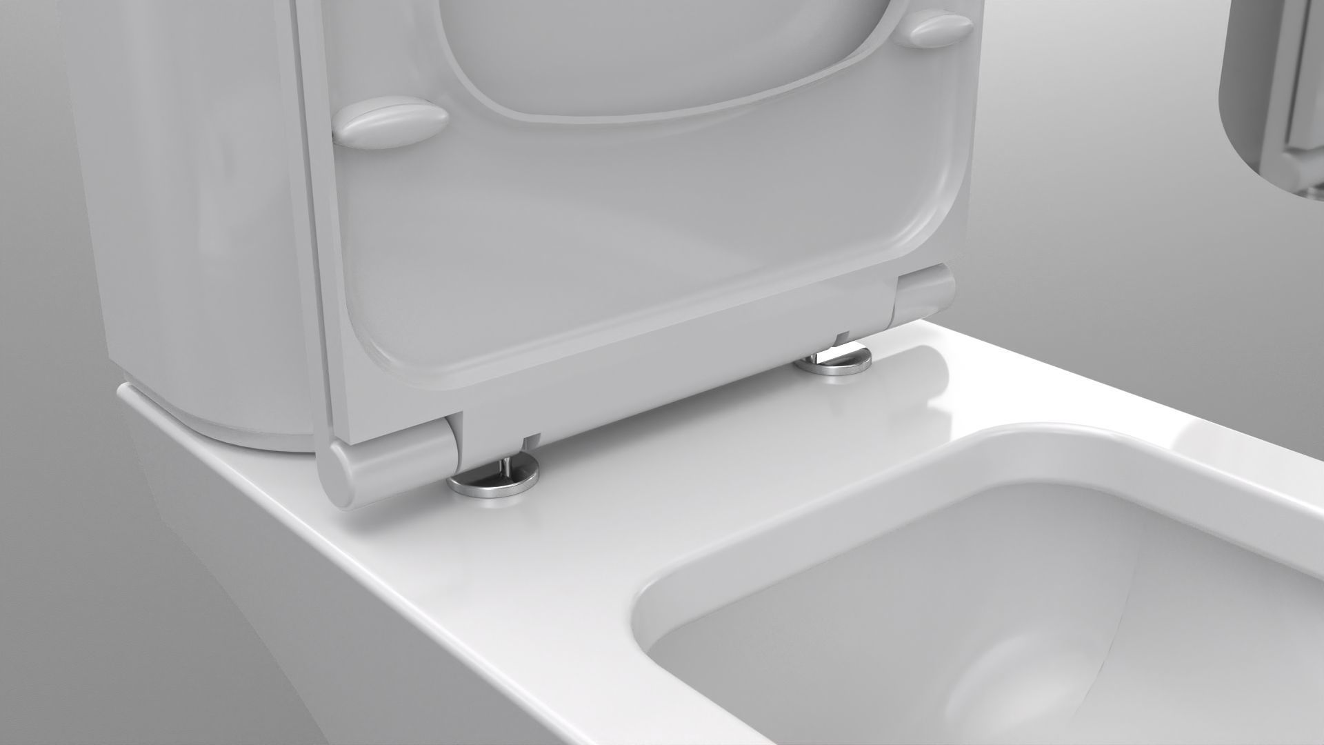 Toilet set two toilets 3D model_2