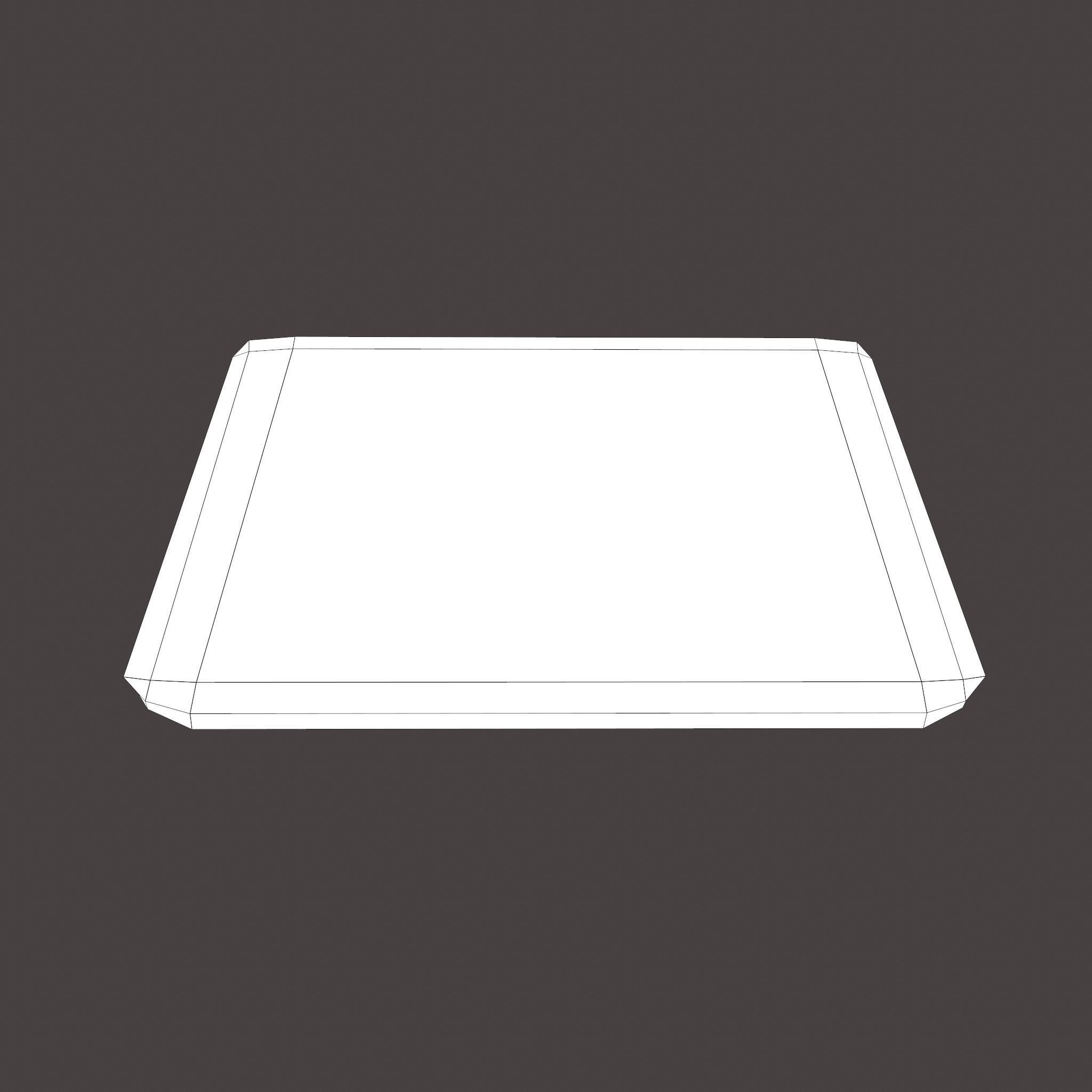 Gold Ingot Large Low-poly 3D model_24