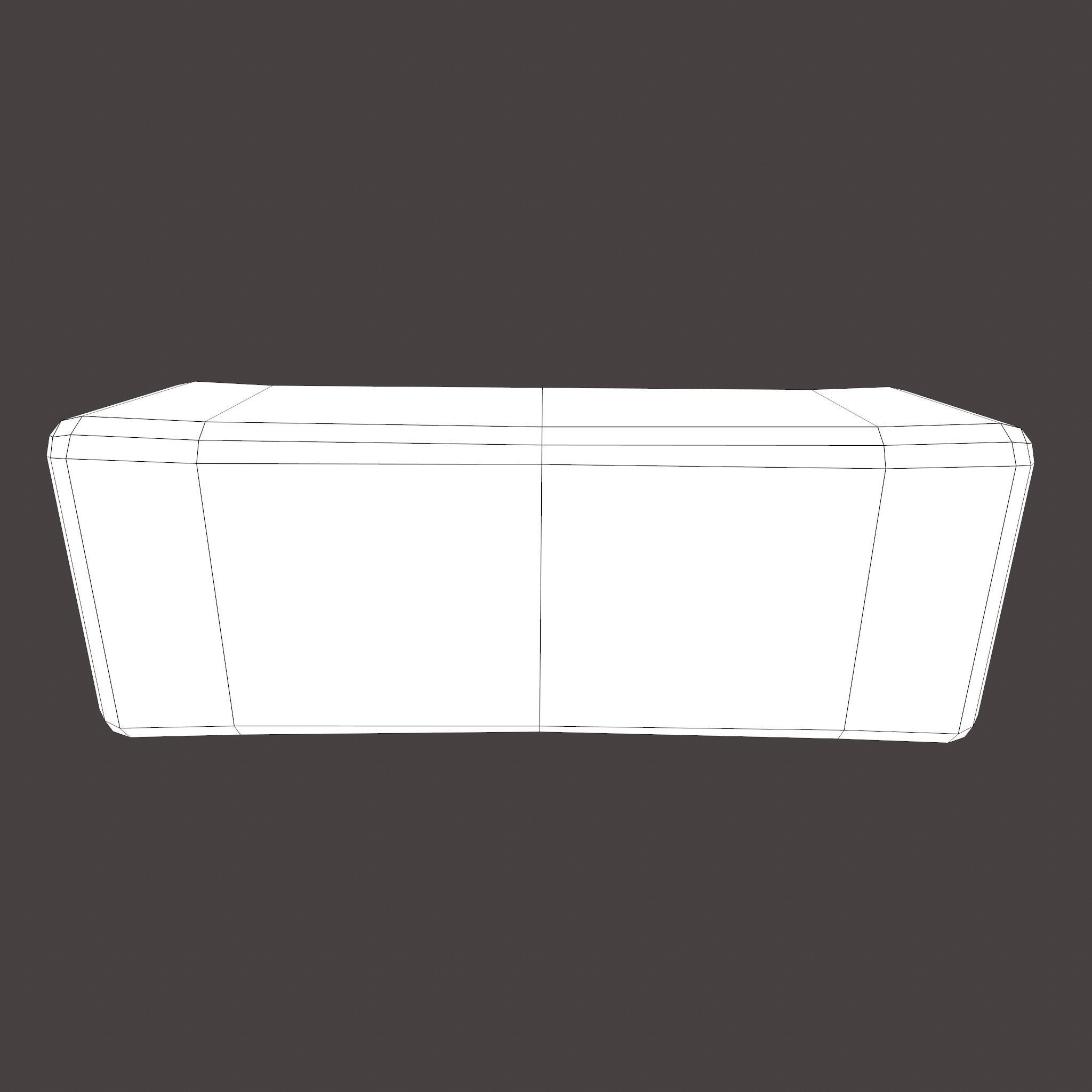 Gold Ingot Large Low-poly 3D model_18