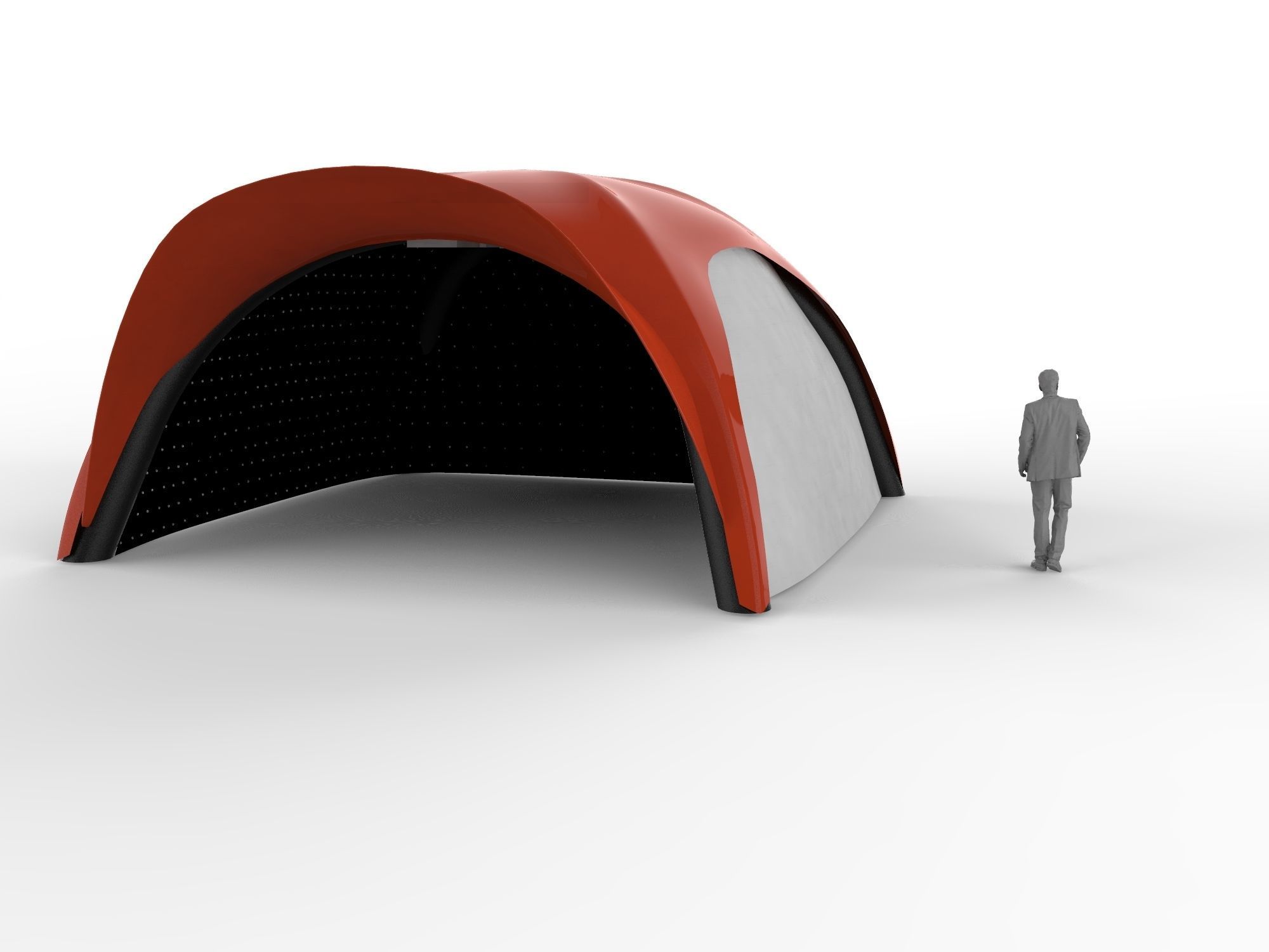 Comercial Air Dome Tent  3D model_3