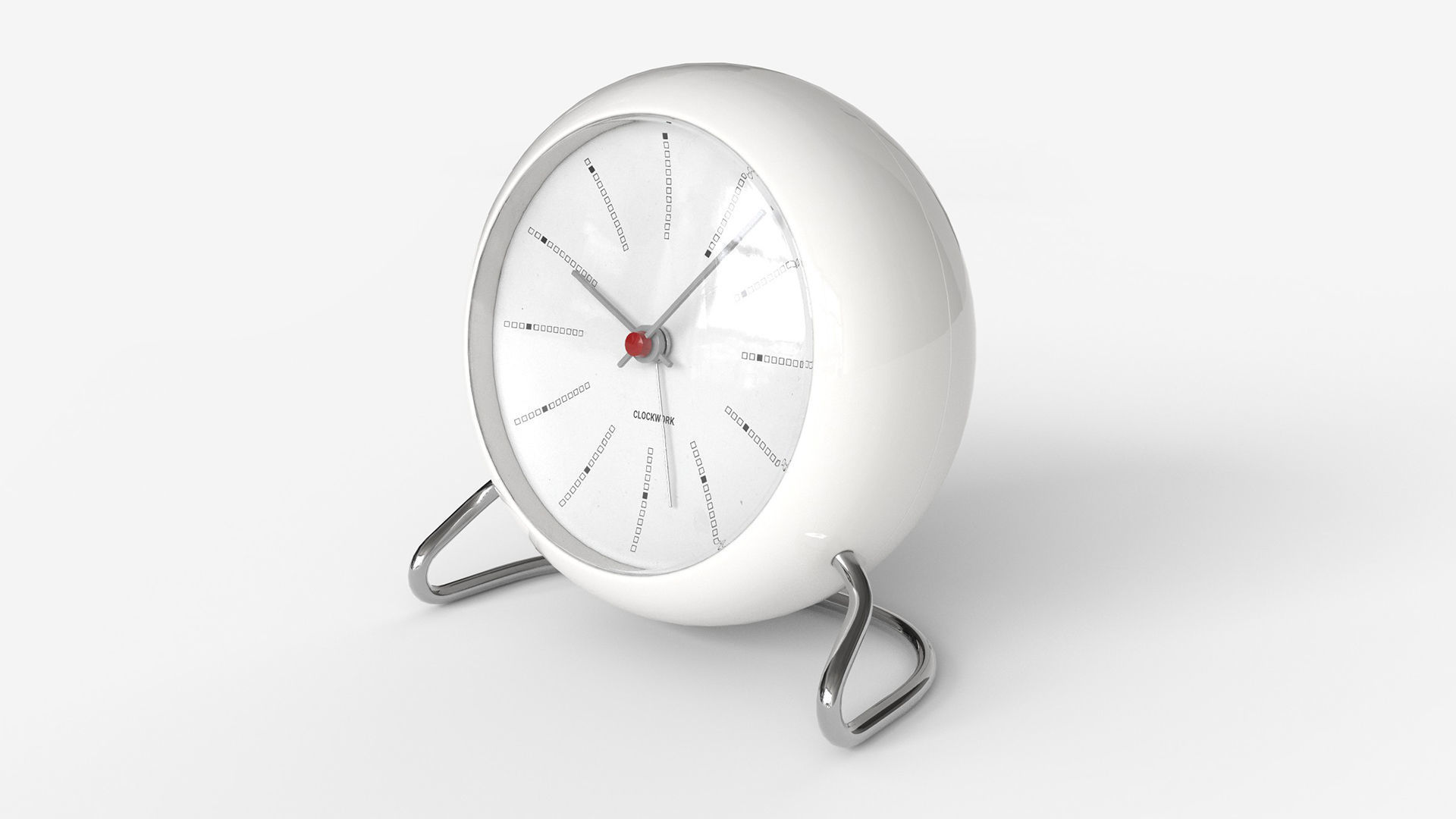 Table Clock Set Low-poly 3D model_6