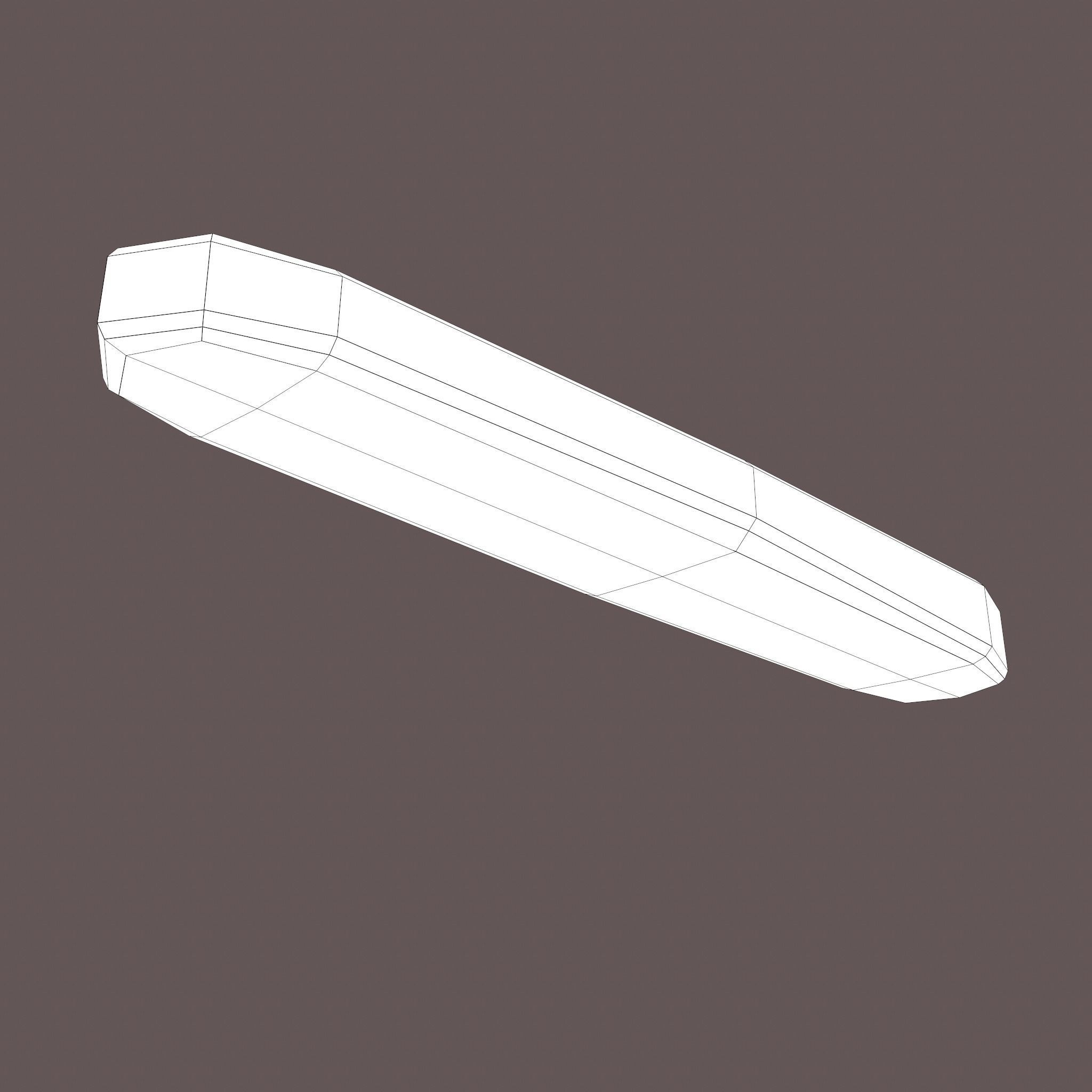 Gold Ingot Medium Low-poly 3D model_30