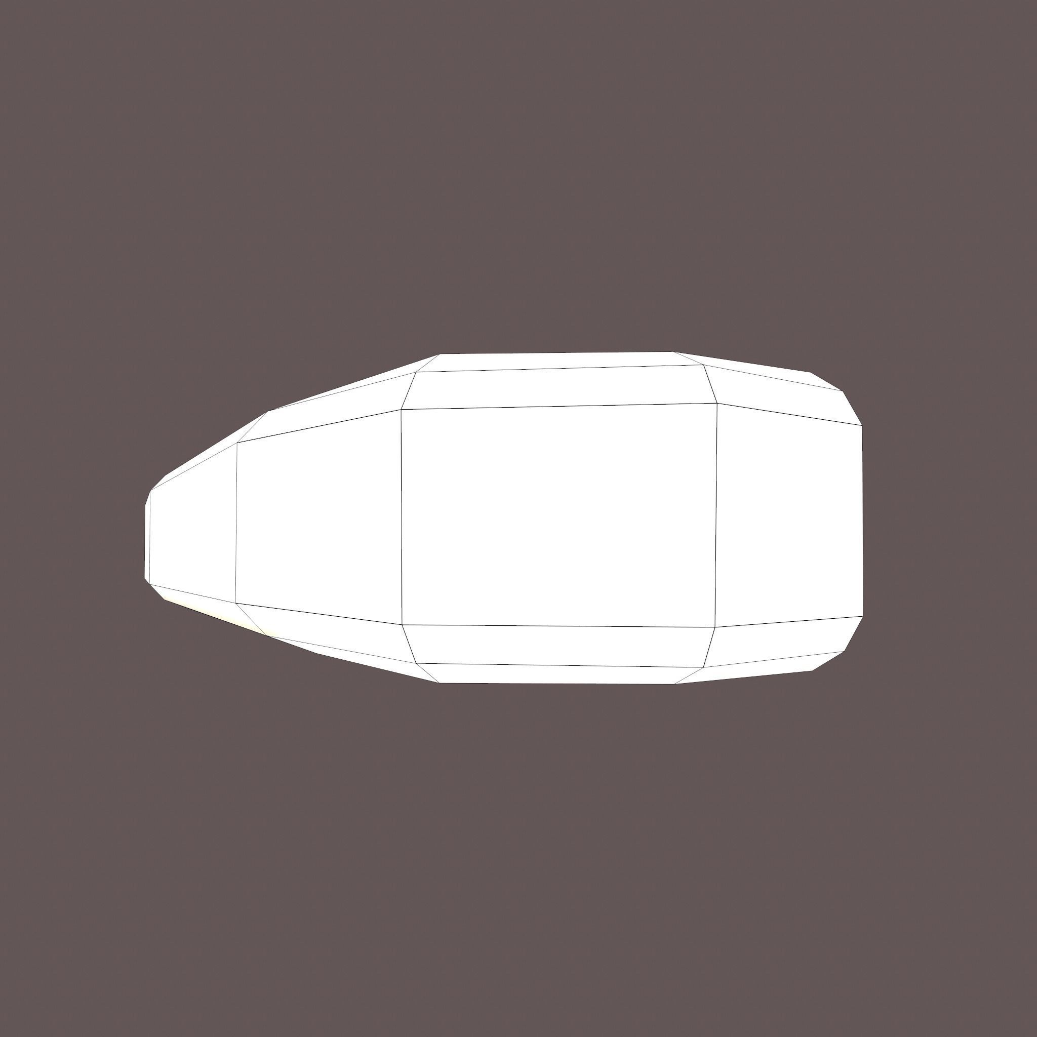 Gold Ingot Medium Low-poly 3D model_33