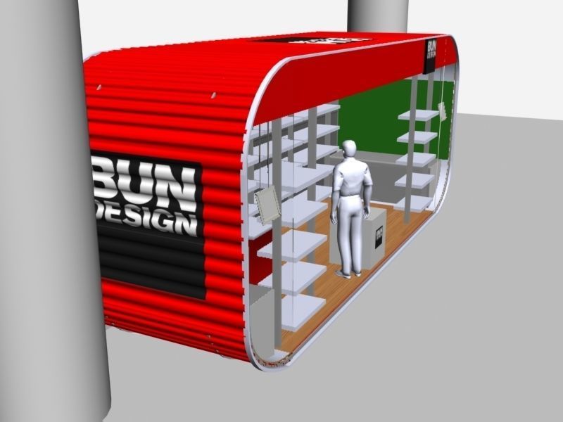 mobil store 3D model_2