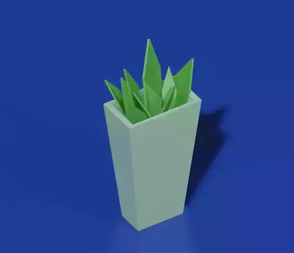 Low Poly Plant origami