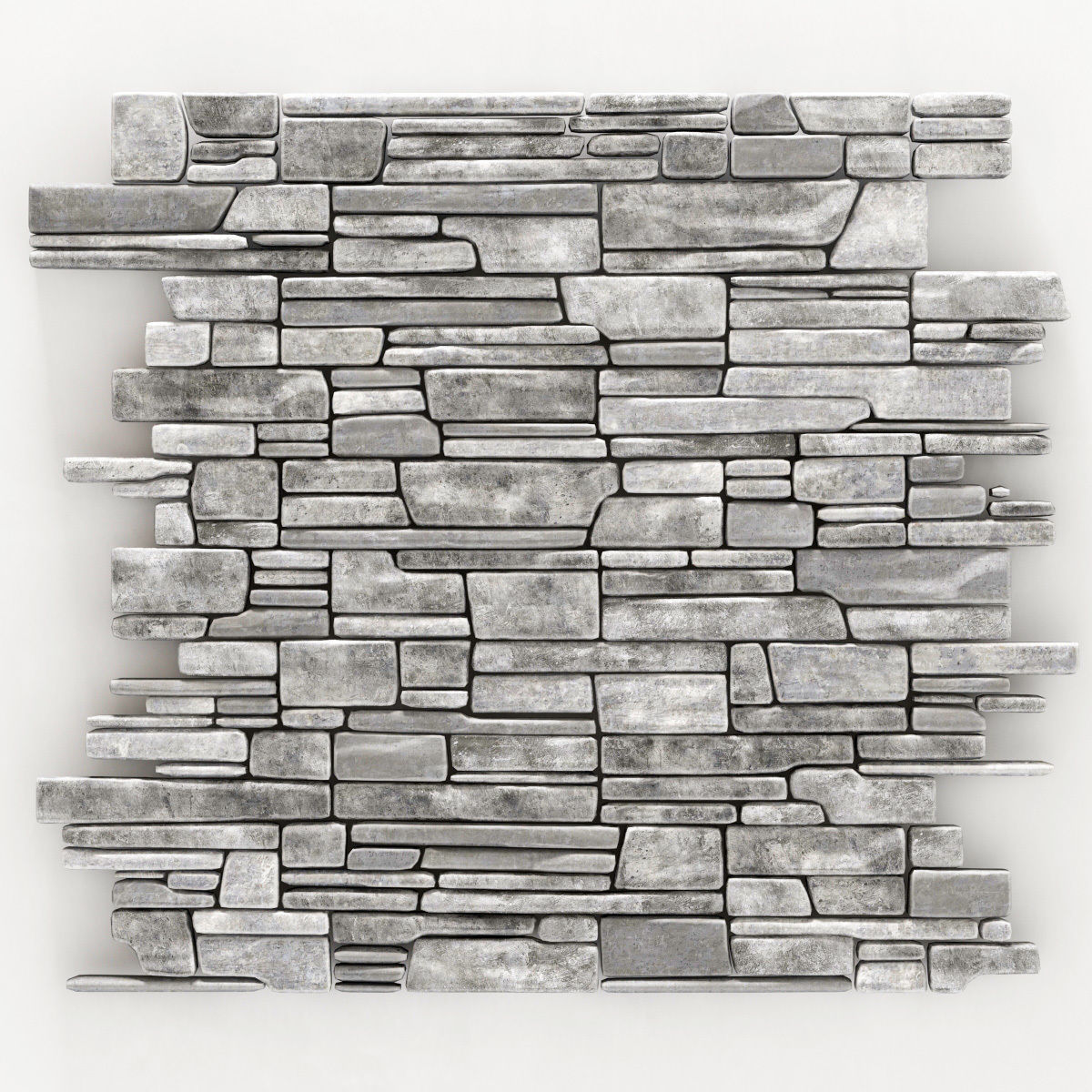 Wall stone clincer rock decor n1 3D model_14