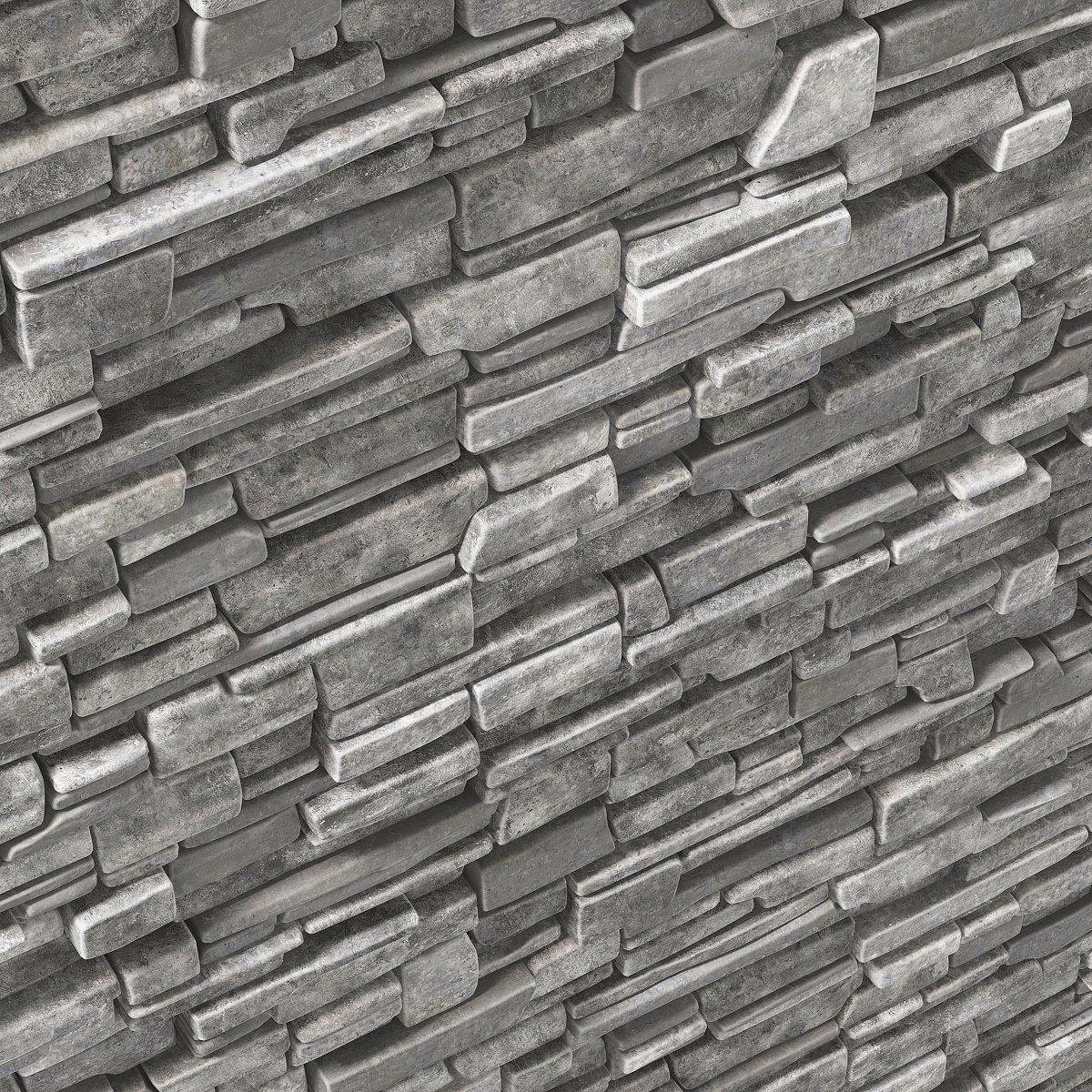 Wall stone clincer rock decor n1 3D model_8