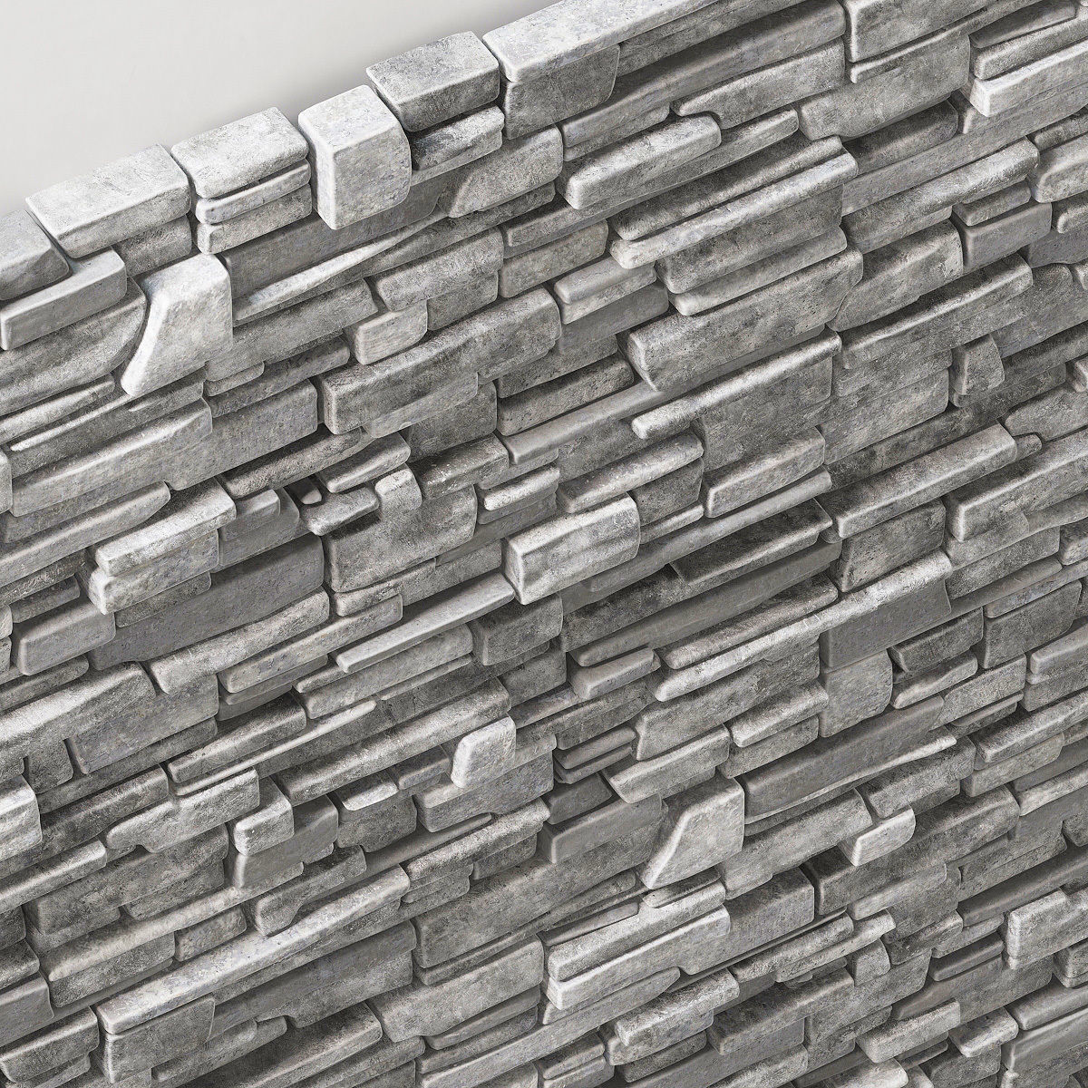 Wall stone clincer rock decor n1 3D model_3