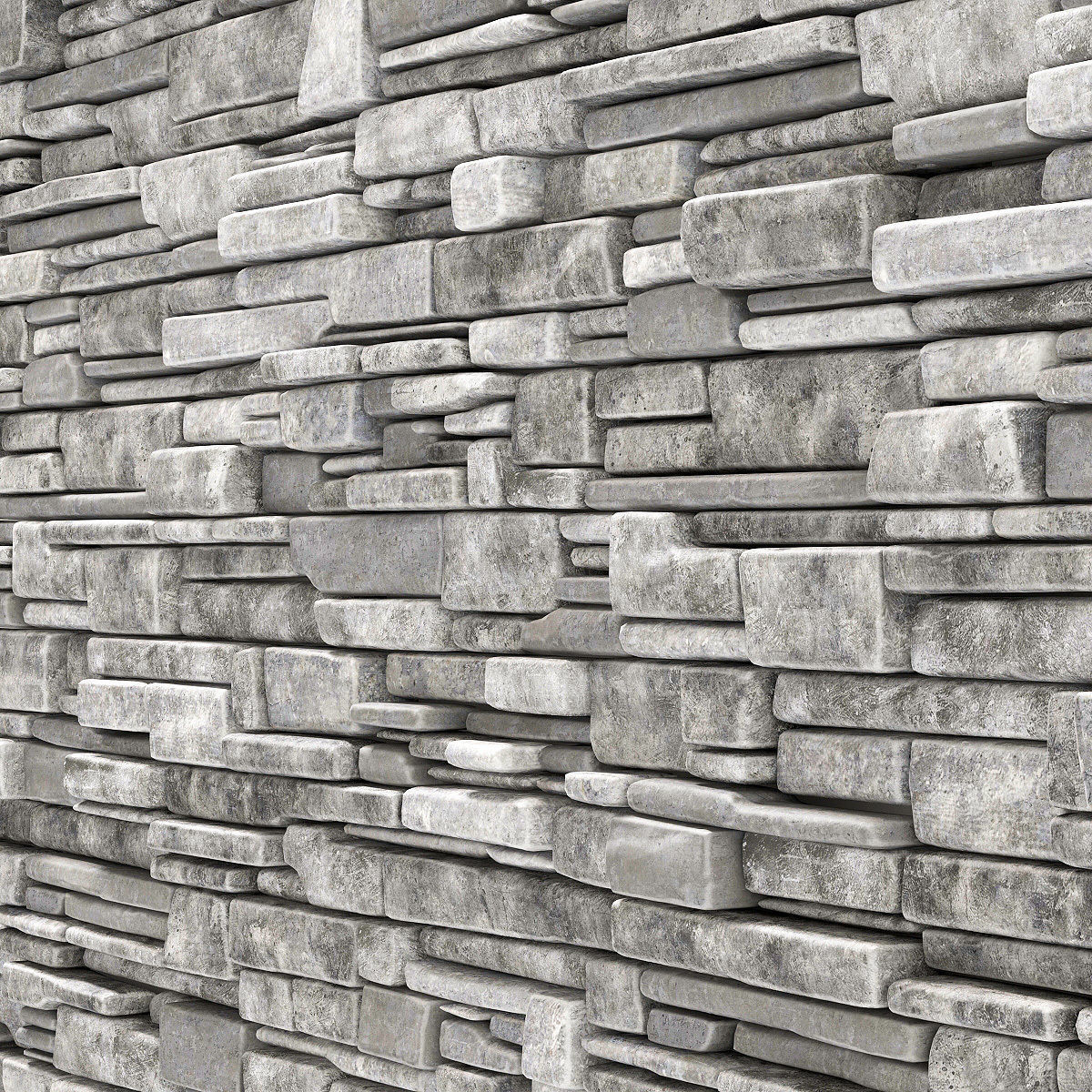 Wall stone clincer rock decor n1 3D model_17