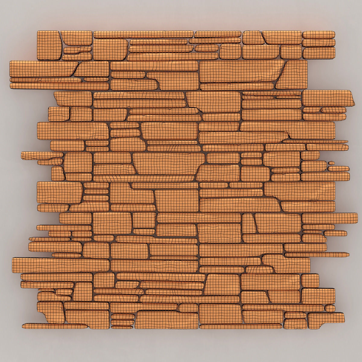 Wall stone clincer rock decor n1 3D model_29