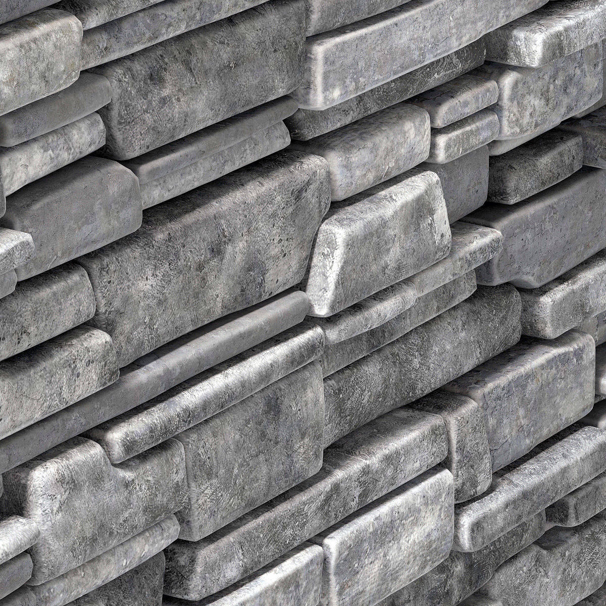 Wall stone clincer rock decor n1 3D model_9