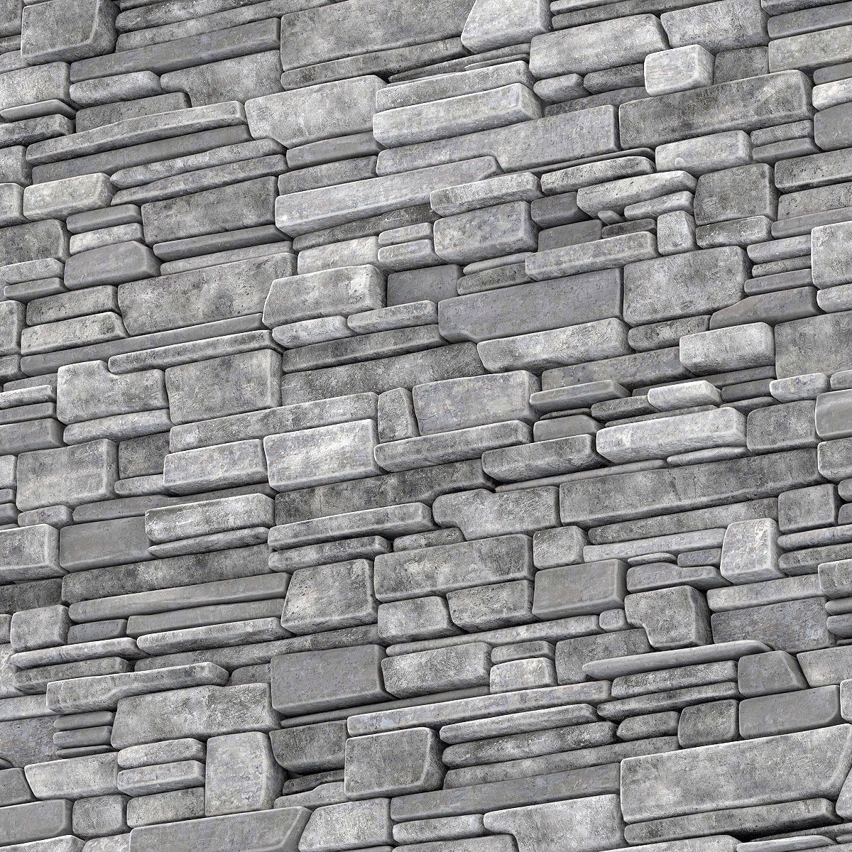 Wall stone clincer rock decor n1 3D model_15