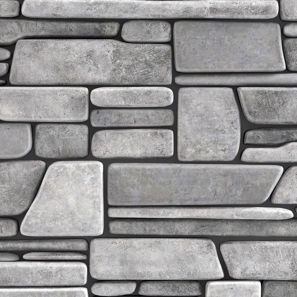 Wall stone clincer rock decor n1 3D model_6