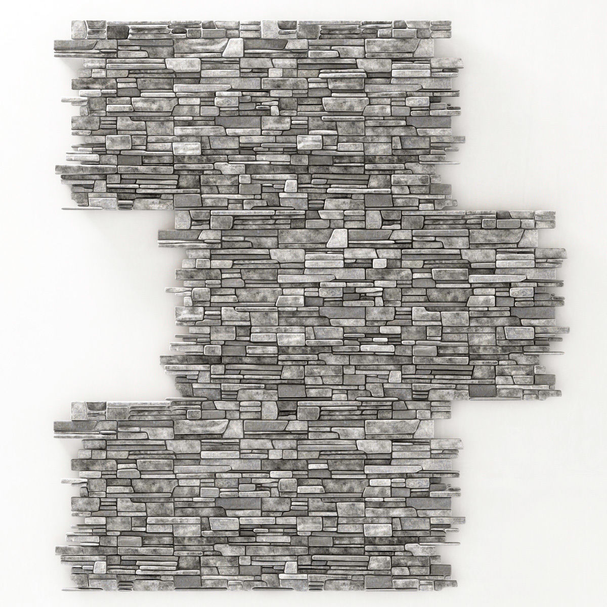 Wall stone clincer rock decor n1 3D model_2