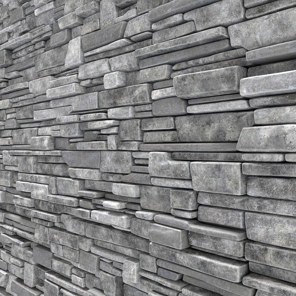 Wall stone clincer rock decor n1 3D model_13
